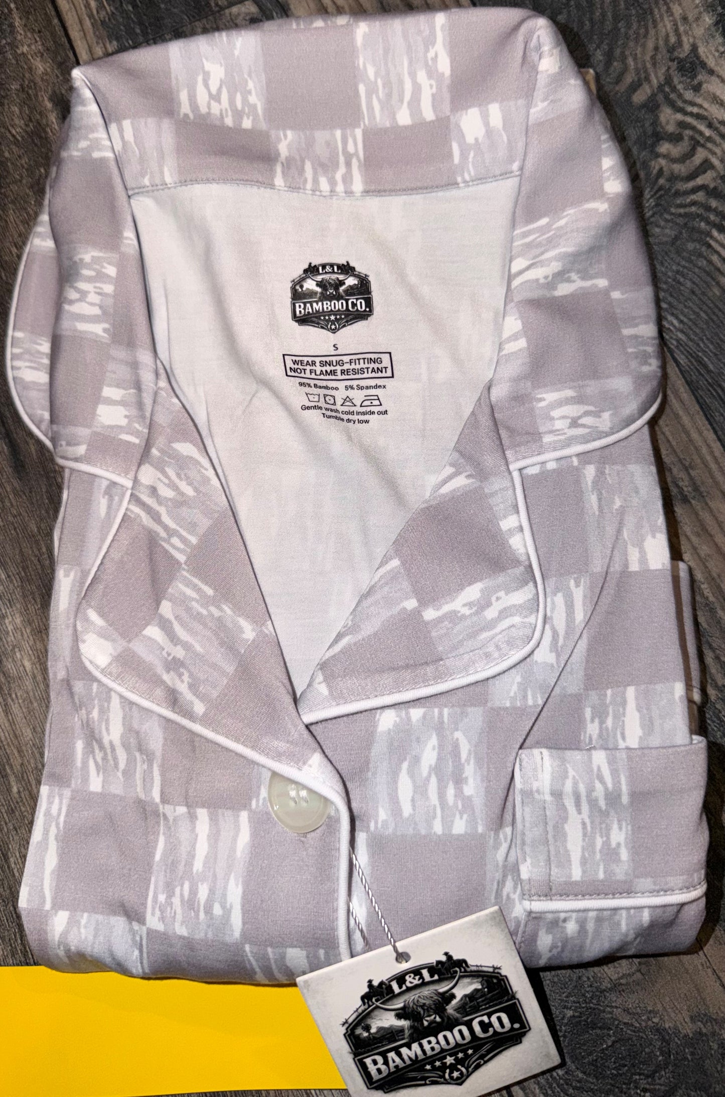 White Camo Checks Adult Formal Set