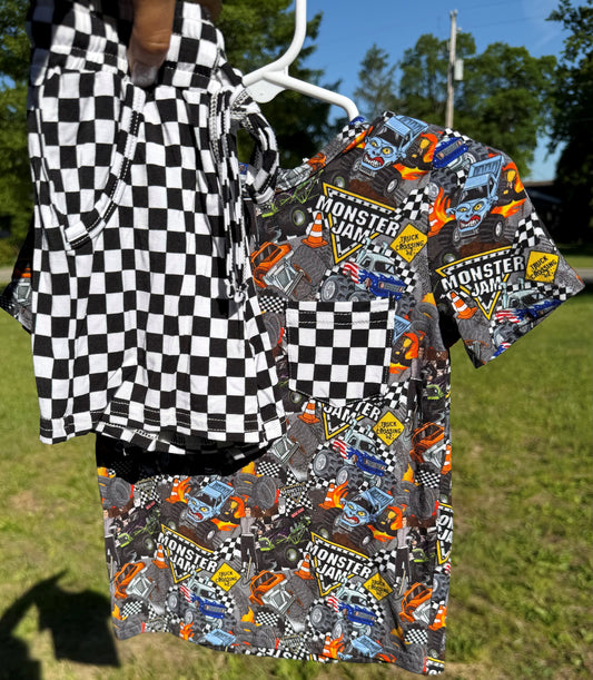 Monster Madness Daywear Pocket Tee Set