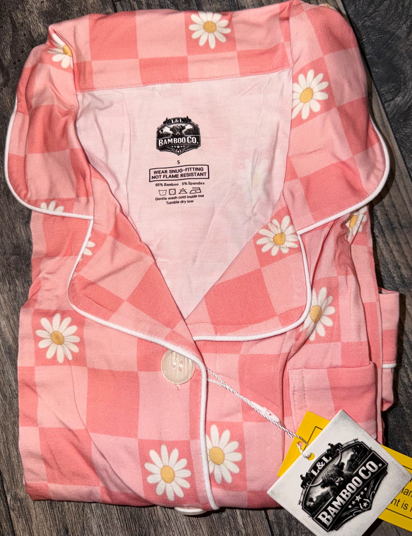 Pink Floral Checks Adult Formal Set
