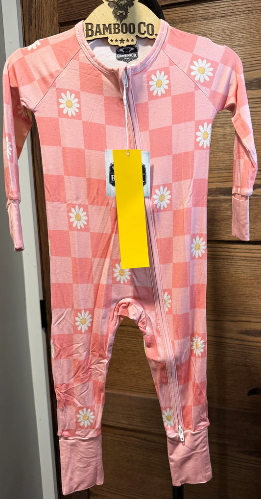 Pink Floral Checks Zippy