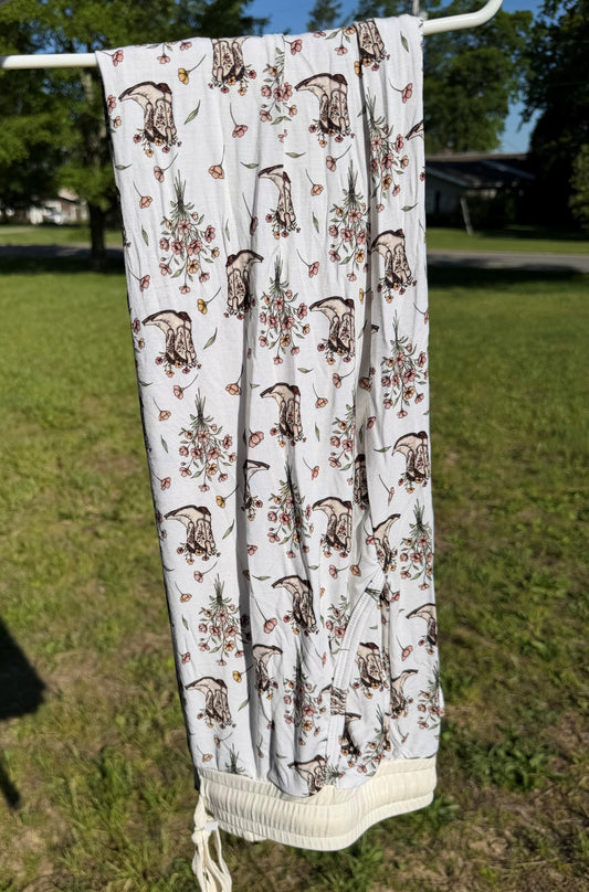 Bloomin' Boots Adult Straight Leg Lounge Pants